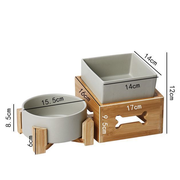 High Stand Large Capacity Ceramic Pet Bowl