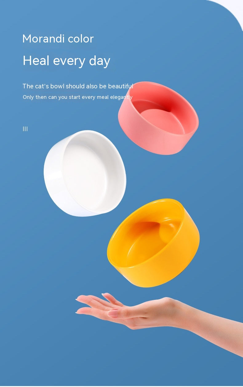 Simple Style Ceramic Pet Bowl