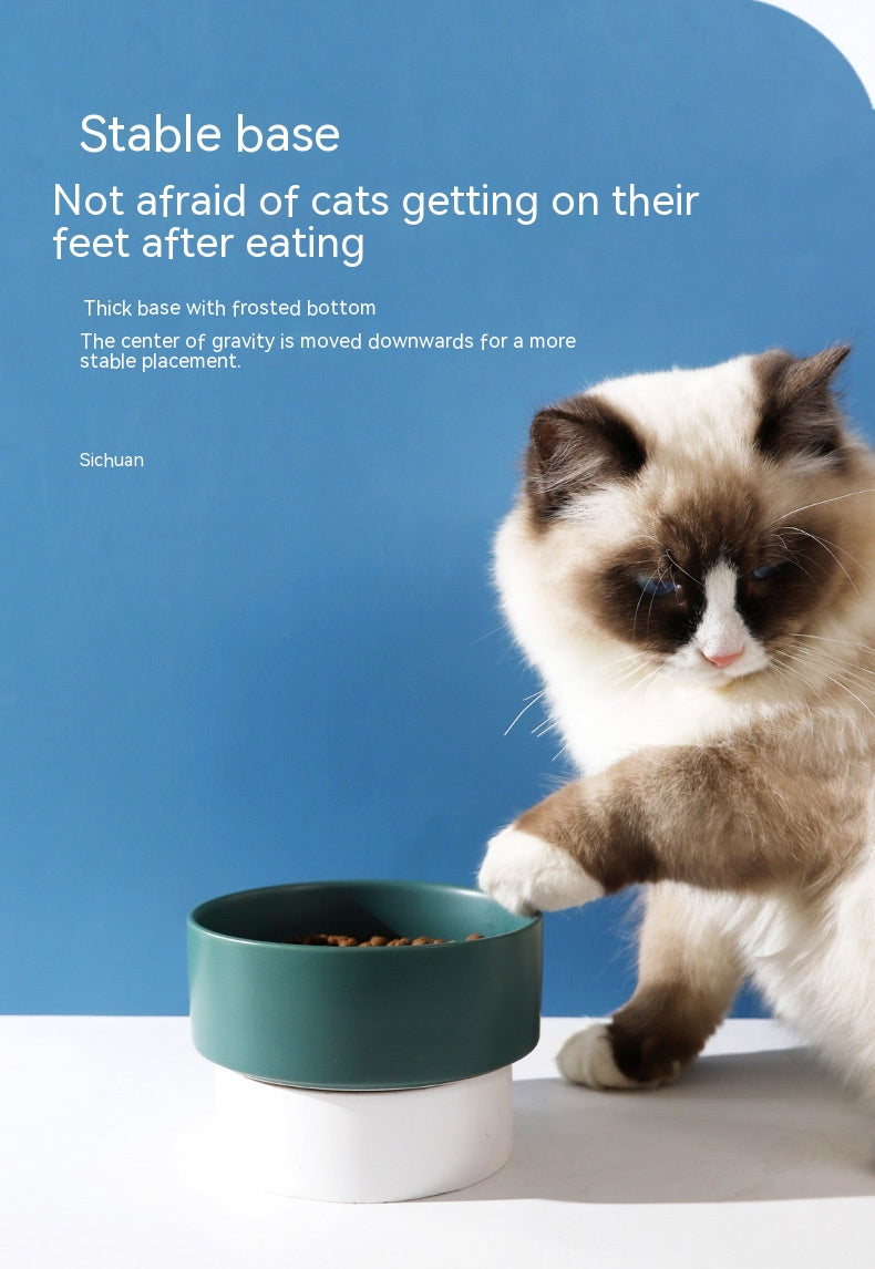 Simple Style Ceramic Pet Bowl