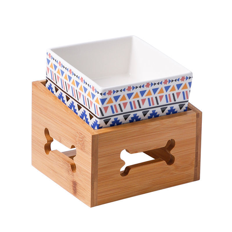 High Stand Large Capacity Ceramic Pet Bowl