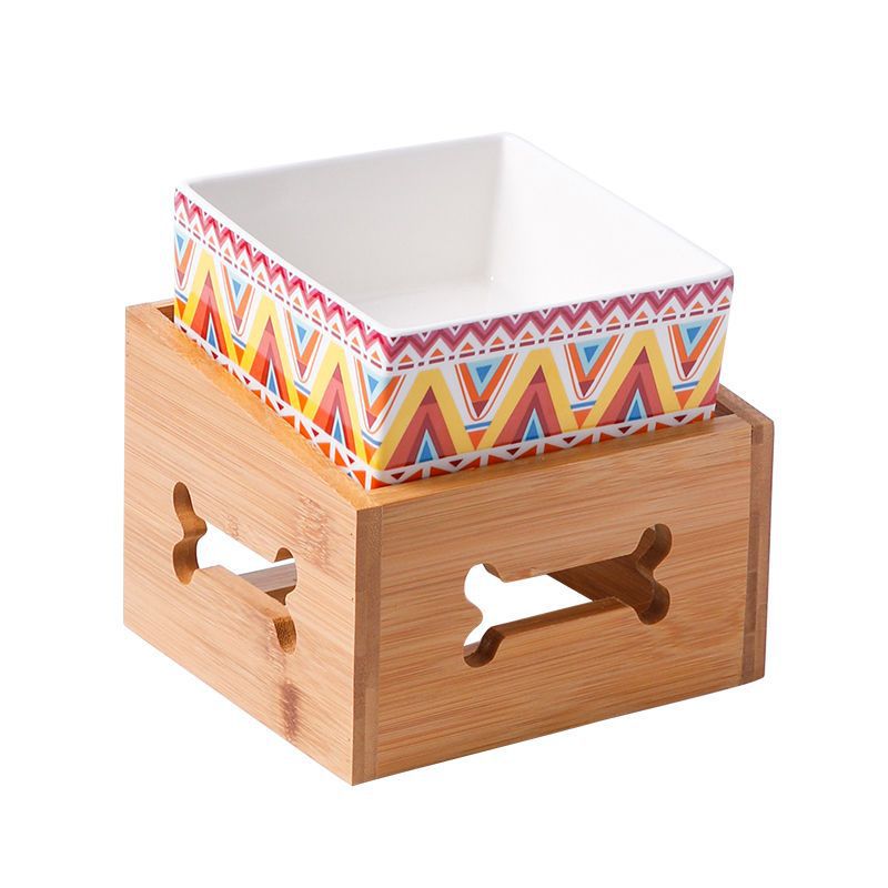 High Stand Large Capacity Ceramic Pet Bowl