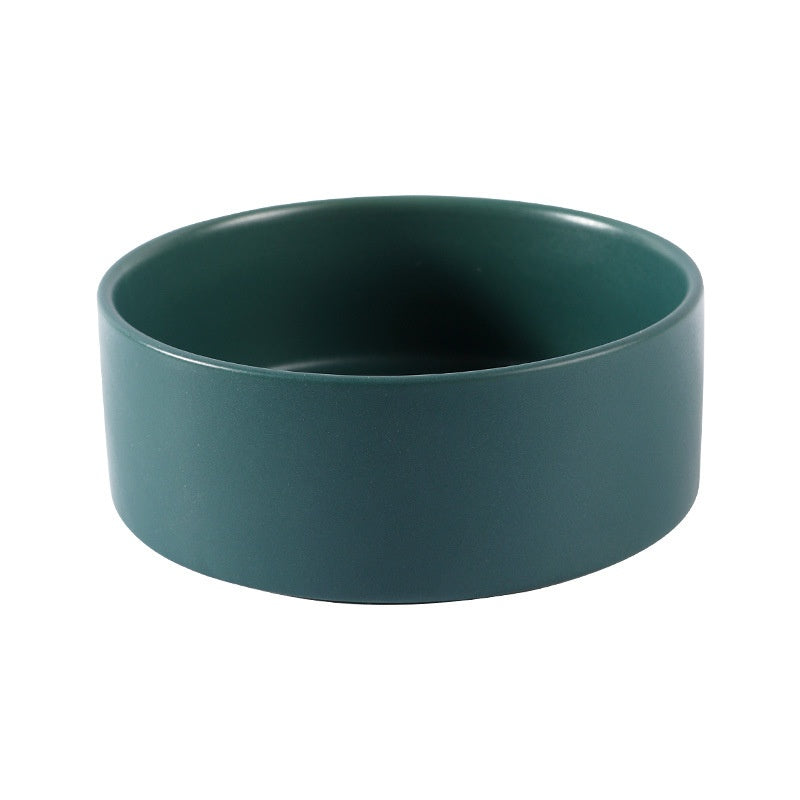 Simple Style Ceramic Pet Bowl