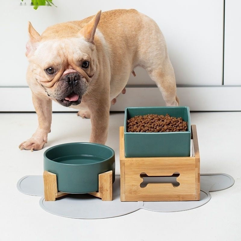 High Stand Large Capacity Ceramic Pet Bowl