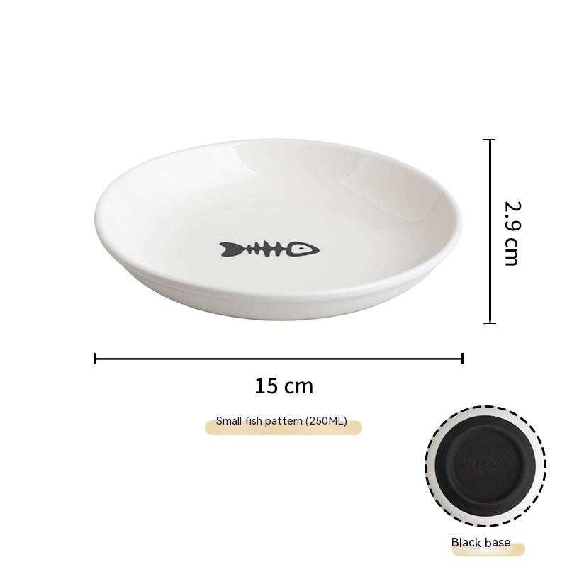 Non-Slip Silicone Ceramic Cat Plate